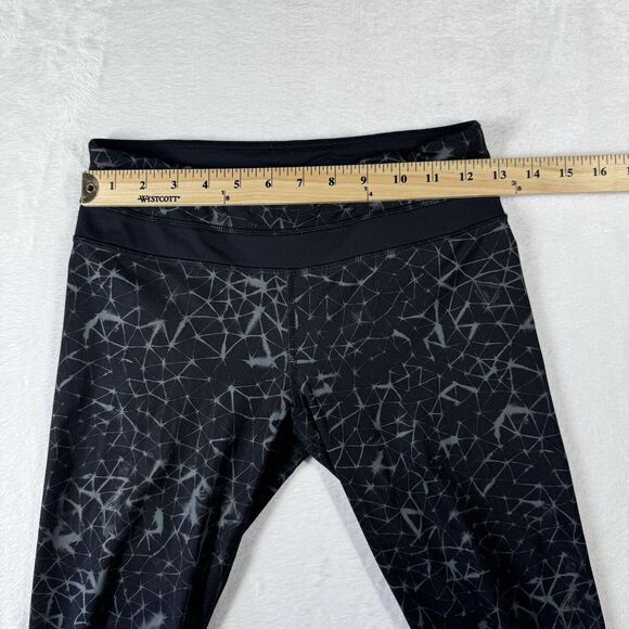 Lululemon Active Capri Black‎ Gray Womens 4 Gym CrossFit Athletic - Picture 10 of 12